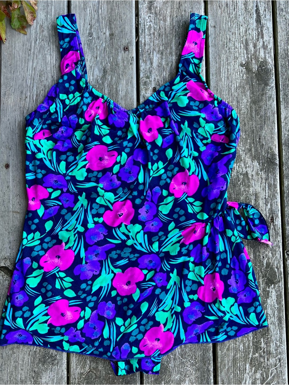 MAXINE OF HOLLYWOOD FLORAL SKIRTED SWIMSUIT